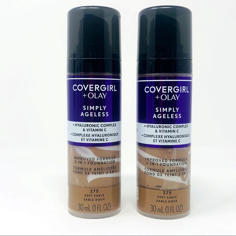 2 x COVERGIRL + Olay Simply Ageless Foundation 275